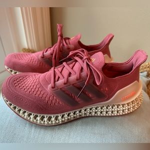 Adidas Ultra 4DFWD Running Shoes 9.5 Wonder Red/Night Metallic/Beam Orange